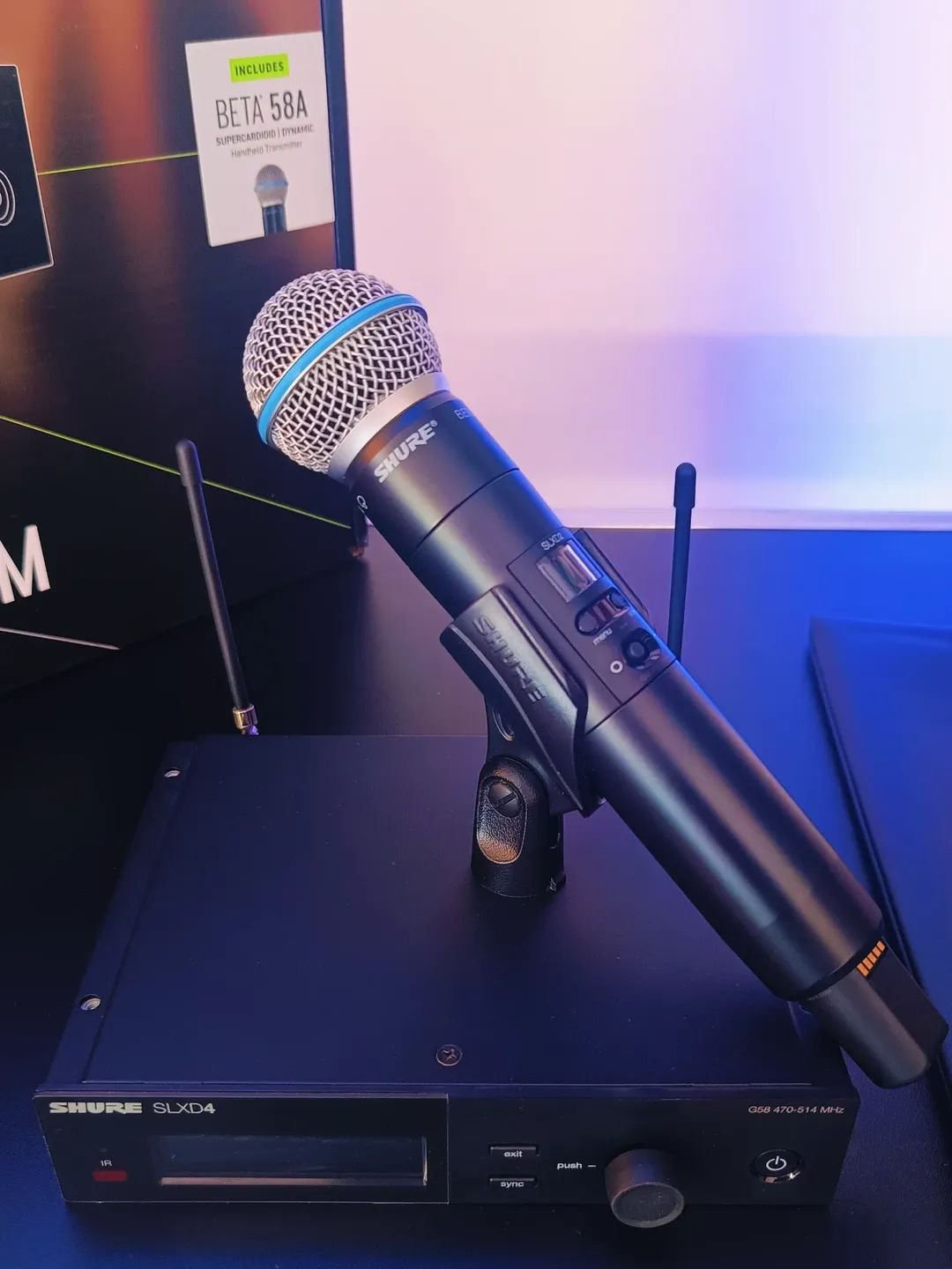 Shure SLXD24/B58 Sistema de Microfone Sem Fio Digital Beta 58A – Frequência G58 (470–514 MHz) - Imagem 35