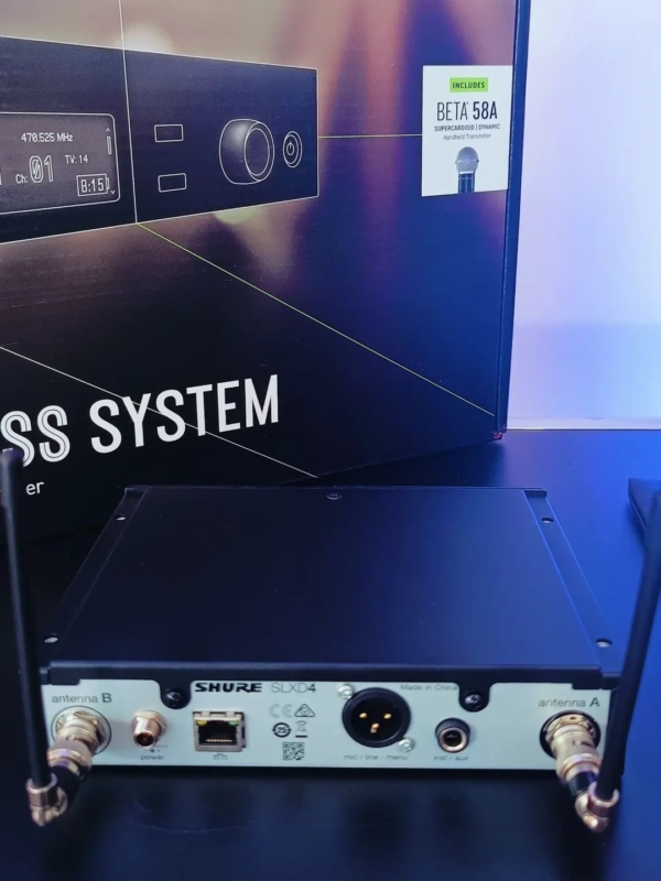 Shure SLXD24/B58 Sistema de Microfone Sem Fio Digital Beta 58A – Frequência G58 (470–514 MHz) - Imagem 28