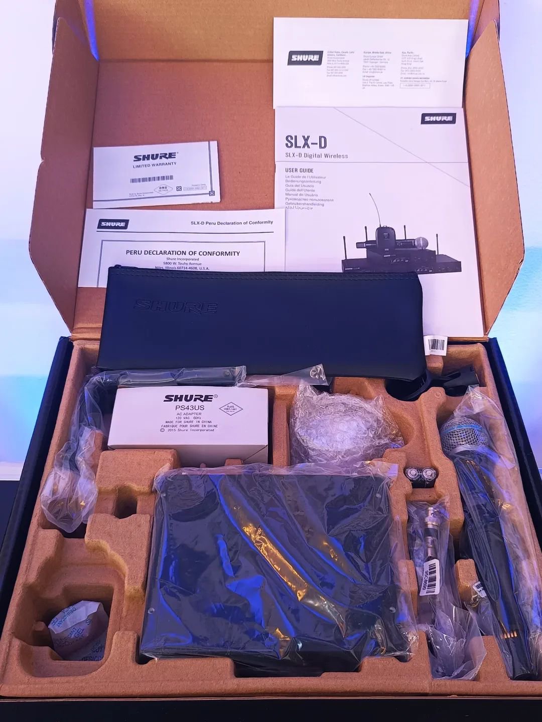 Shure SLXD24/B58 Sistema de Microfone Sem Fio Digital Beta 58A – Frequência G58 (470–514 MHz) - Imagem 29