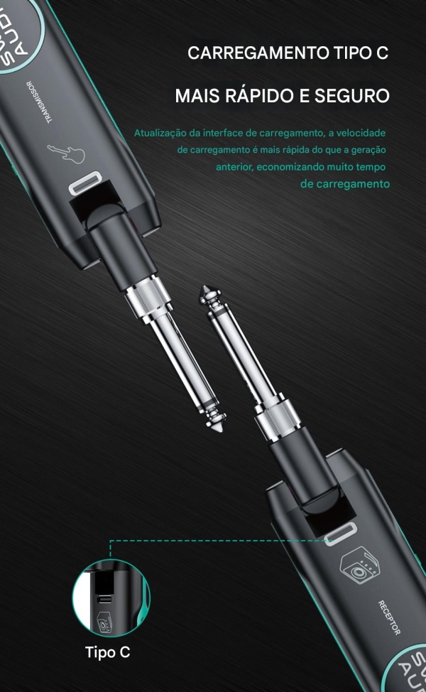 Swiff Audio WS-70+ Plus – Sistema Sem Fio Profissional para Instrumentos Musicais - Imagem 8