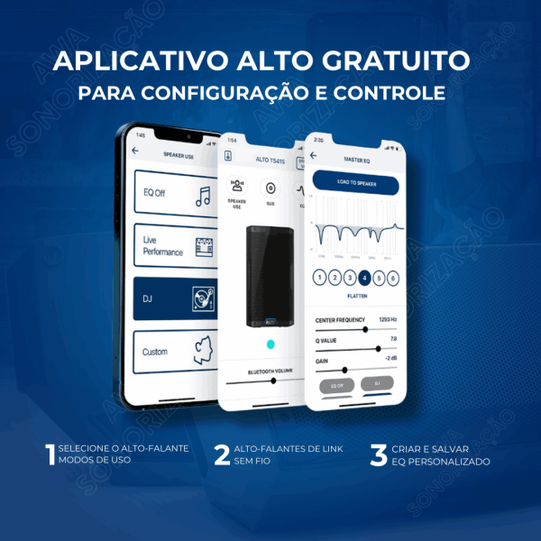Alto Professional TS408 – Caixa Ativa de 8” e 2000W com Bluetooth®, DSP e App de Controle (220V) - Imagem 8