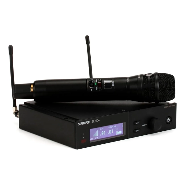 Shure SLXD24/K8B Sistema de Microfone Sem Fio Digital Premium KSM8 Dualdyne® – Frequência G58 (470–514 MHz) - Imagem 3