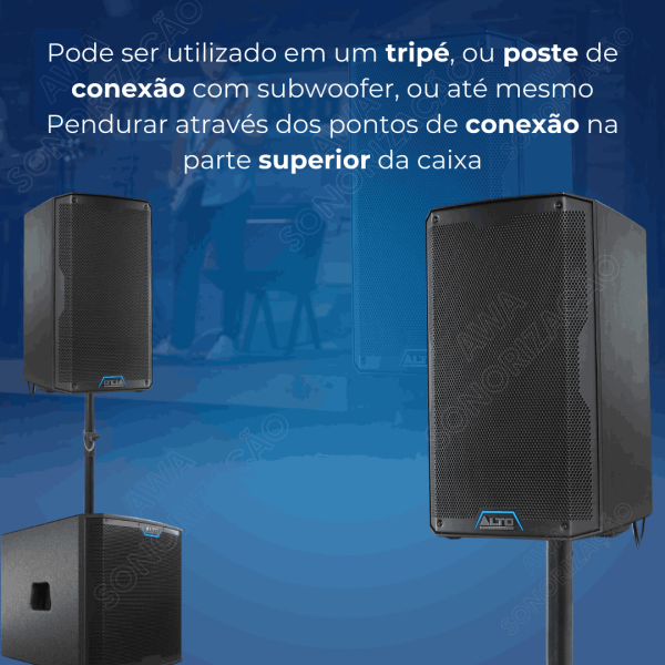 Alto Professional TS408 – Caixa Ativa de 8” e 2000W com Bluetooth®, DSP e App de Controle (220V) - Imagem 10