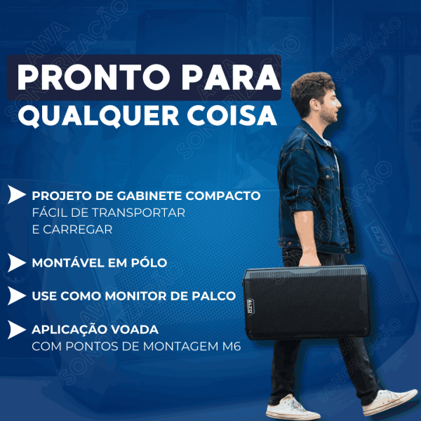 Alto Professional TS408 – Caixa Ativa de 8” e 2000W com Bluetooth®, DSP e App de Controle (220V) - Imagem 12