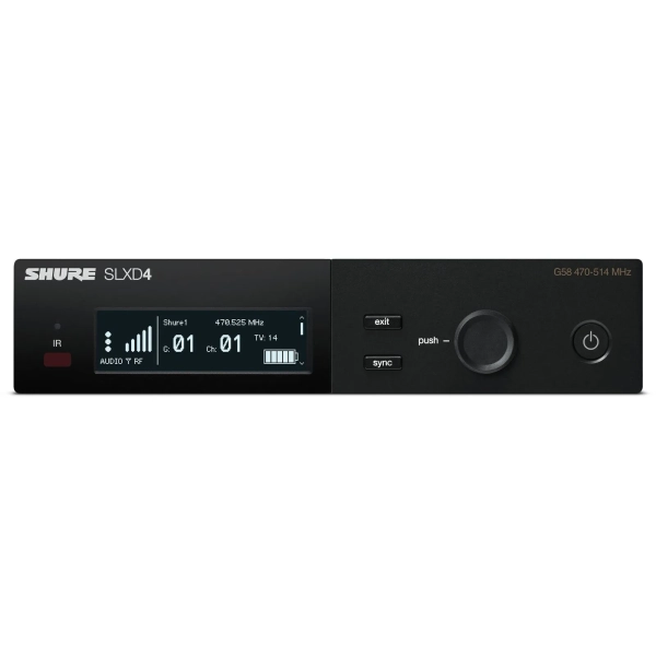 Shure SLXD24/K8B Sistema de Microfone Sem Fio Digital Premium KSM8 Dualdyne® – Frequência G58 (470–514 MHz) - Imagem 8