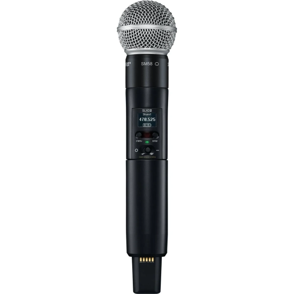Shure SLXD24/SM58 Sistema de Microfone Sem Fio Digital – Frequência G58 (470–514 MHz) - Imagem 2