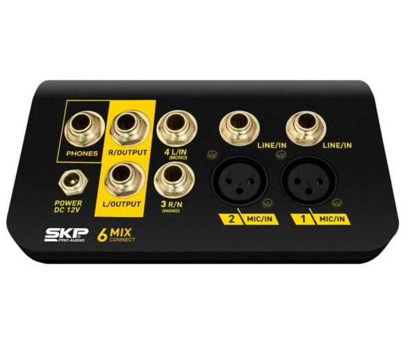 Mesa de Som 6 Canais Compacta SKP Mix Connect 6 - Imagem 2