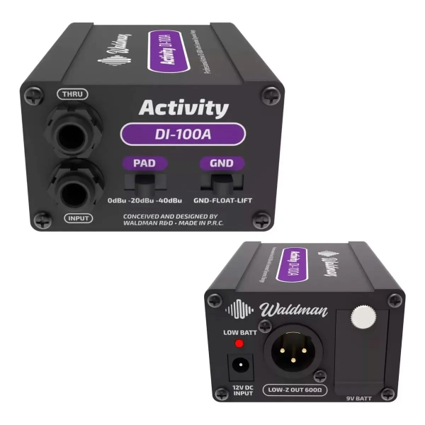 Direct Box Ativo Waldman Activity DI100A – Phantom Power, Ground Lift, Alta Qualida - Imagem 10