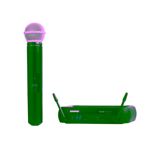 Microfone Profissional de Mão SHURE PGXD24/B58– Sistema Sem Fio Digital Cápsula Beta 58A – FREQUÊNCIA HOMOLOGADA ANATEL 902–928 MHz (usado)