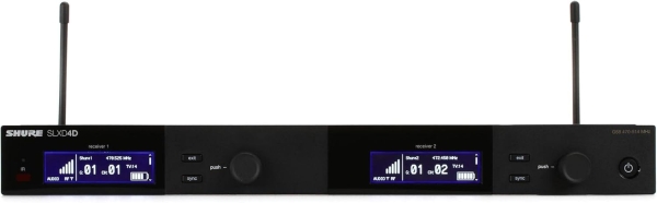 Sistema de Microfone Sem Fio Duplo Shure SLXD24D/B58 G58 – Com 2 Transmissores SLXD2 e Cápsulas BETA 58A - Imagem 4