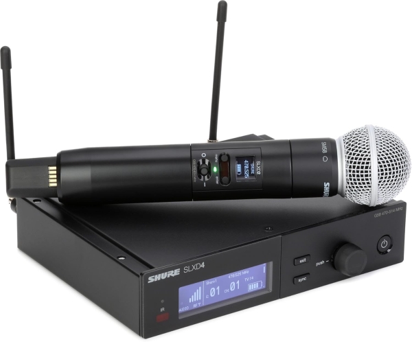 Shure SLXD24/SM58 Sistema de Microfone Sem Fio Digital – Frequência G58 (470–514 MHz) - Imagem 9
