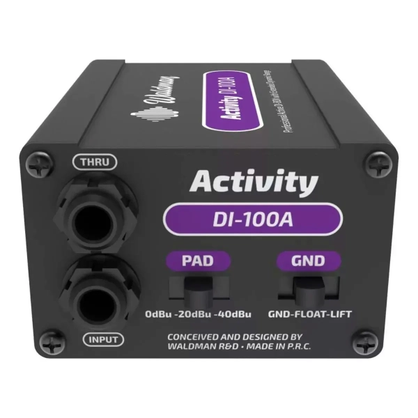 Direct Box Ativo Waldman Activity DI100A – Phantom Power, Ground Lift, Alta Qualida - Imagem 8
