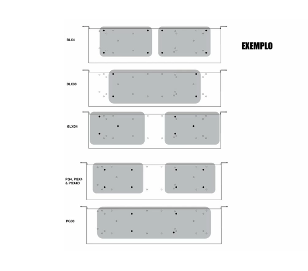 Bandeja Para Rack 19" Shure URT-2, Serve nos Receptores PG4, PG88, PGX4, PGXD4, BLX4, BLX88,e GLXD4  - Imagem 8
