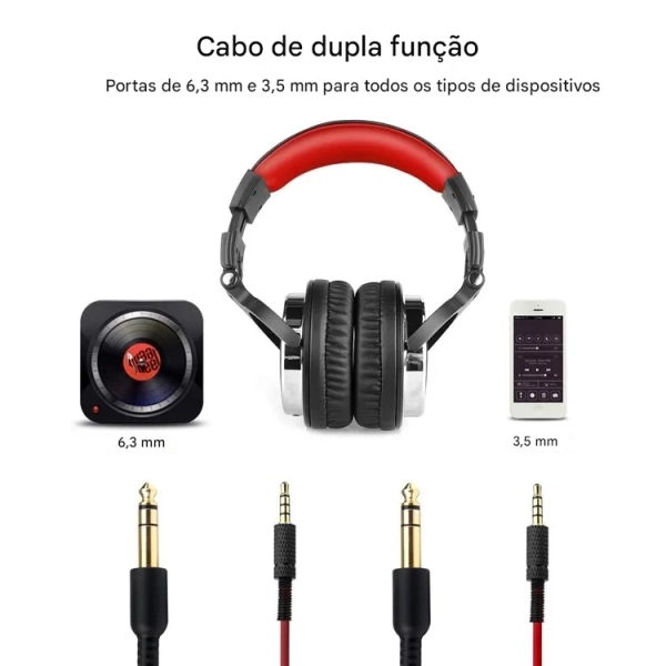 Fone de Ouvido Profissional OneOdio Pro-10 – Preto - Imagem 4