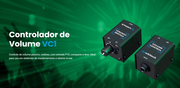 Controlador de Volume Fone - Whitech VC1 – Controle Total no Volume do Seu Retorno In-Ear - Imagem 10