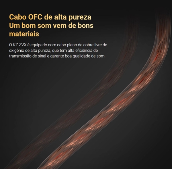 KZ ZVX PRO Fone In-Ear Profissional – Driver Magnético, Som Premium e Estilo Metálico (cinza) - Imagem 10