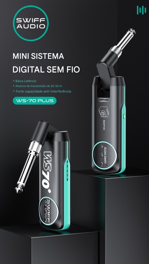 Swiff Audio WS-70+ Plus – Sistema Sem Fio Profissional para Instrumentos Musicais - Imagem 17