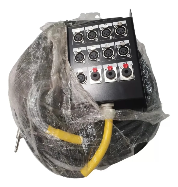 Medusa de Áudio Profissional 12 Vias com Cabo 18m e Conectores XLR/P10 - Imagem 9