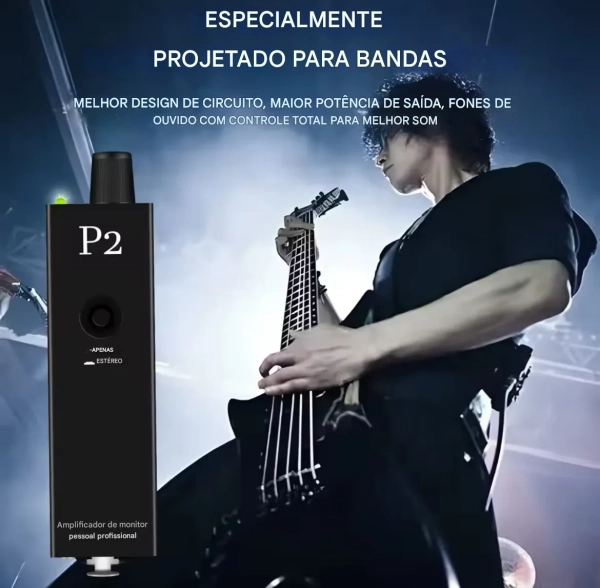 Amplificador de Fone P2 – Power Play Individual com Entrada XLR/P10, Mono/Estéreo - Imagem 5