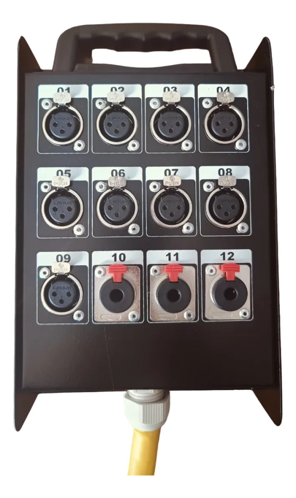 Medusa de Áudio Profissional 12 Vias com Cabo 18m e Conectores XLR/P10 - Imagem 3