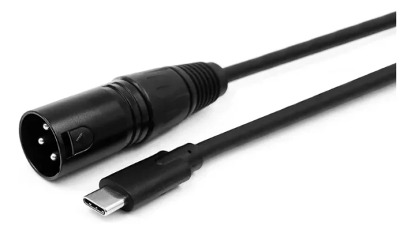 Cabo de Áudio USB Tipo-C para XLR Macho 1 Metro – Earmax | Alta Fidelidade, Gravação e Conexão Profissional