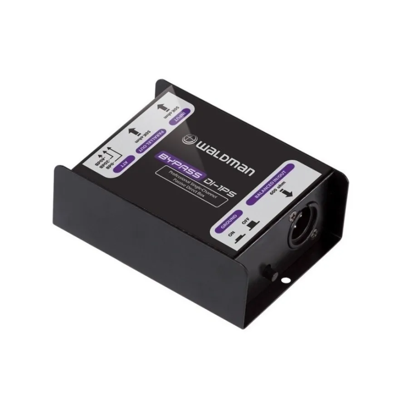 Direct Box Passivo Waldman DI-1PS - Solução Profissional em Sinal Balanceado