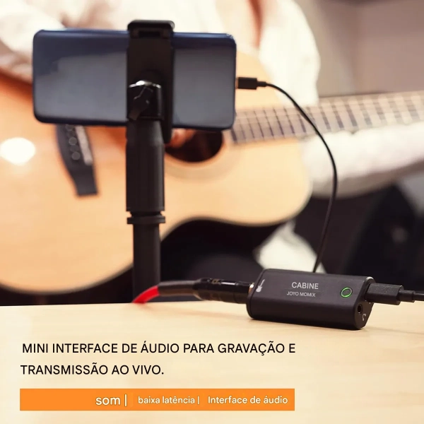 Interface de Áudio para Guitarra JOYO MOMIX CAB – Ideal para Lives, Gravações e Ensaios - Imagem 11