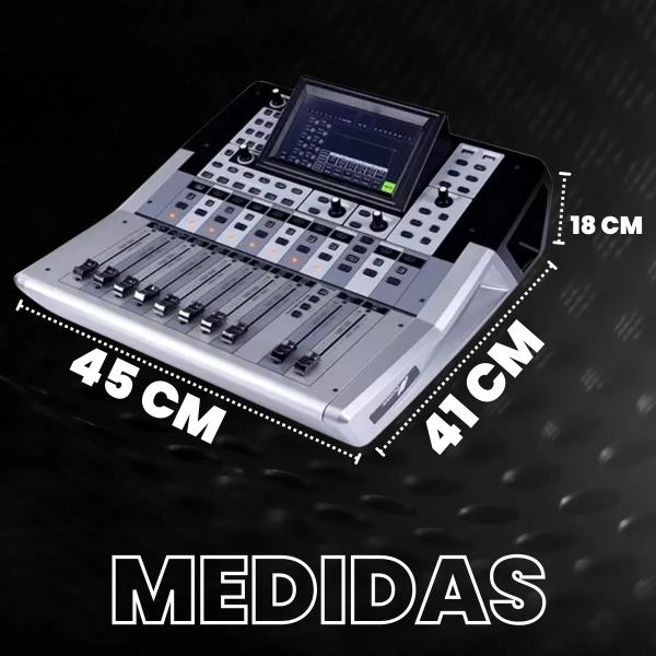 Mesa de Som Digital Duonn ATRIUM 12 – 12 Canais, 6 Auxiliares, Touchscreen, Bluetooth e USB - Imagem 8