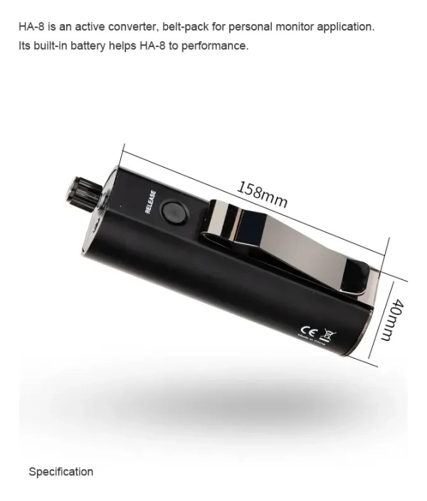 Amplificador de Fone Alctron HA-8 – Monitoramento Individual com Entrada XLR/P10, Mono/Estéreo - Imagem 13