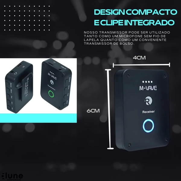 M-VAVE 2 WP-9 In-Ear Sem Fio p/ Palco – Monitor Profissional Compacto 2.4GHz - Imagem 17