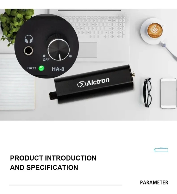 Amplificador de Fone Alctron HA-8 – Monitoramento Individual com Entrada XLR/P10, Mono/Estéreo - Imagem 11