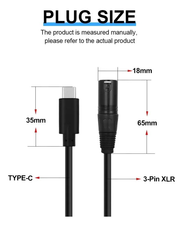 Cabo de Áudio USB Tipo-C para XLR Macho 1 Metro – Earmax | Alta Fidelidade, Gravação e Conexão Profissional - Imagem 10