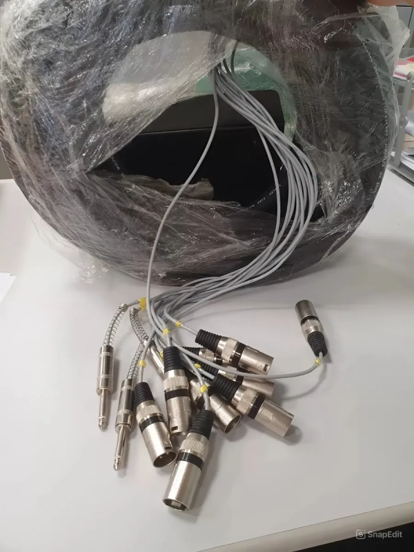 Medusa de Áudio Profissional 12 Vias com Cabo 18m e Conectores XLR/P10 - Imagem 7