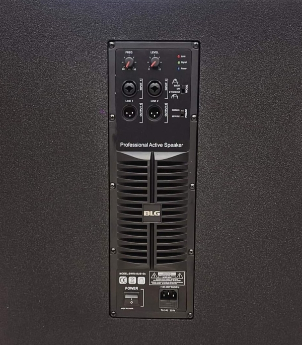 BLG Subwoofer 18” BW18-SUB18A 3600W Ativo – Classe D, 137dB SPL - Alta Pressão Sonora - Imagem 8