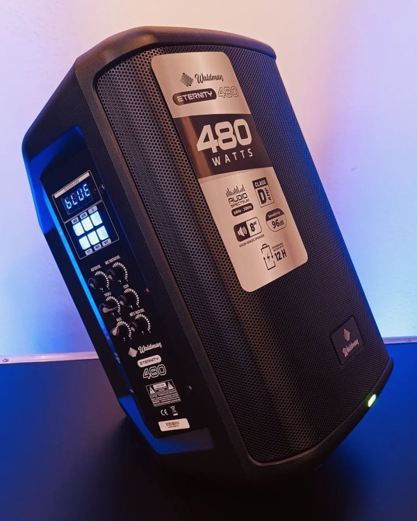 Caixa Ativa Compacta Portátil Waldman Eternity ET-480 Bateria Recarregável - Imagem 4
