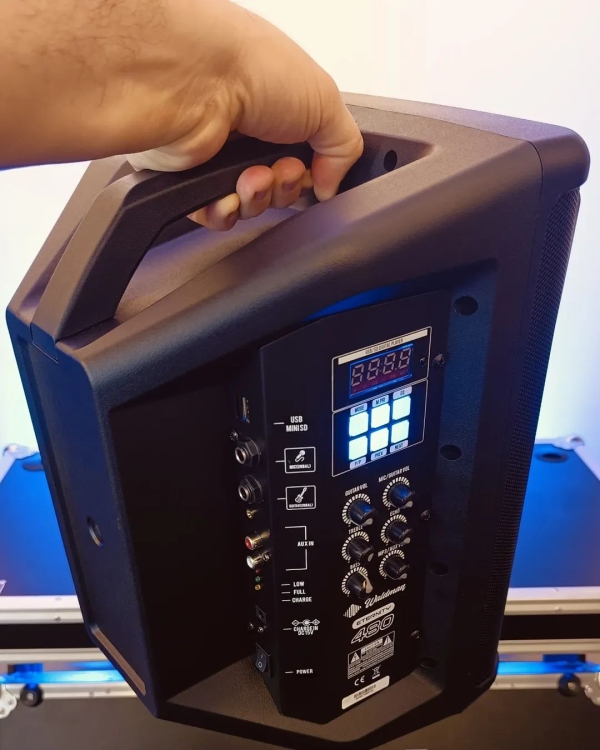 Caixa Ativa Compacta Portátil Waldman Eternity ET-480 Bateria Recarregável - Imagem 8