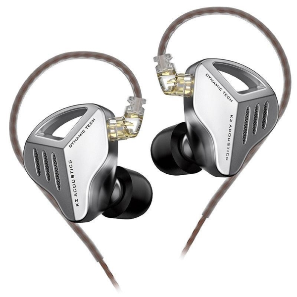 KZ ZVX PRO Fone In-Ear Profissional – Driver Magnético, Som Premium e Estilo Metálico (cinza)
