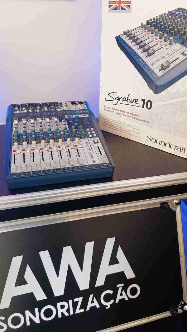 Soundcraft Signature 10 – Mesa Analógica Profissional 10 Canais c/ USB – ( Seminova ) - Imagem 2
