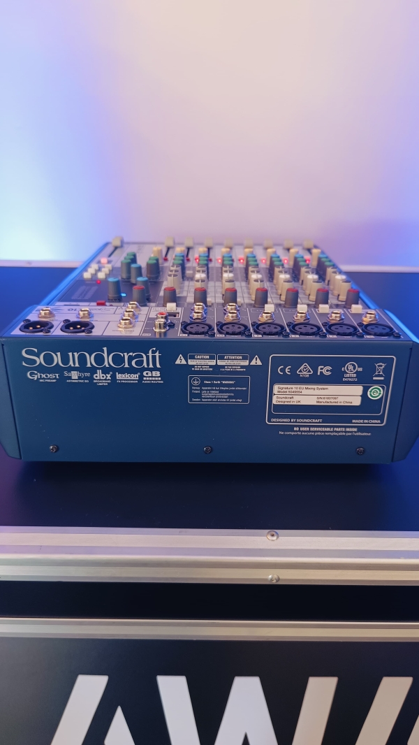 Soundcraft Signature 10 – Mesa Analógica Profissional 10 Canais c/ USB – ( Seminova ) - Imagem 5