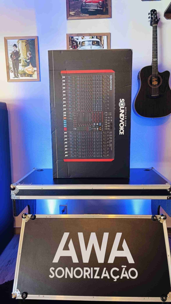 Mesa de Som Soundvoice MP‑206 – 20 Canais, 6 Aux, DSP 99 Efeitos, USB/BT, Gravação em Pendrive - Imagem 14