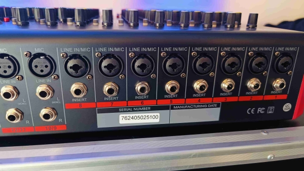 Mesa de Som Soundvoice MP‑206 – 20 Canais, 6 Aux, DSP 99 Efeitos, USB/BT, Gravação em Pendrive - Imagem 9