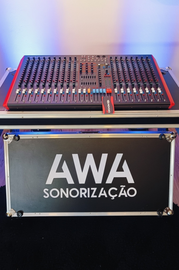 Mesa de Som Soundvoice MP‑206 – 20 Canais, 6 Aux, DSP 99 Efeitos, USB/BT, Gravação em Pendrive - Imagem 3