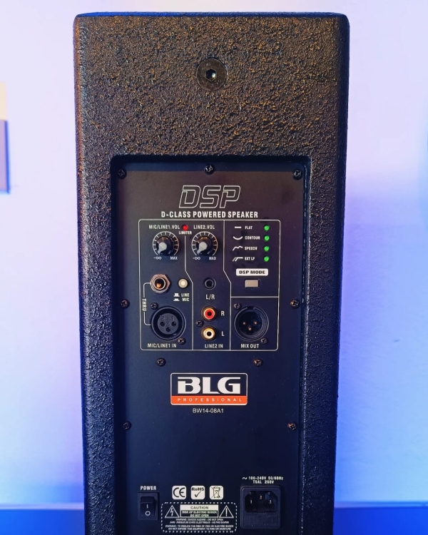 Caixa de Som Ativa BLG BW14-08A1 800W DSP 8” Compacta Profissional 126dB SPL - Imagem 12