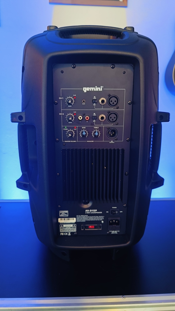Caixa de Som Ativa Gemini AS-2112P 12” 1500W Pico - Portátil, Bi-Amplificada - Bivolt - Imagem 21