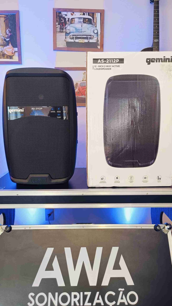 Caixa de Som Ativa Gemini AS-2112P 12” 1500W Pico - Portátil, Bi-Amplificada - Bivolt - Imagem 19