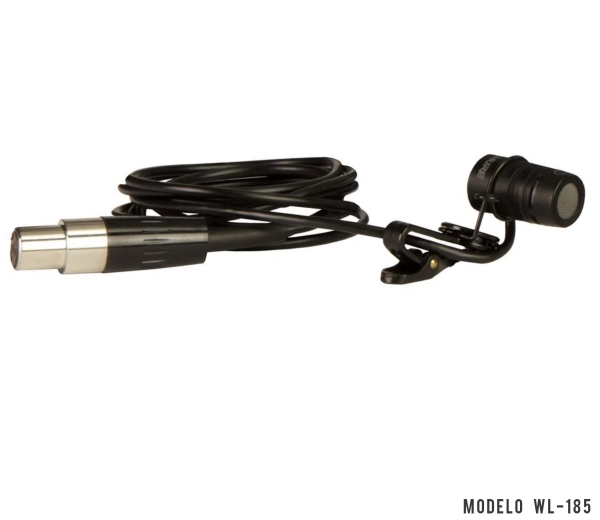 Microfone de Lapela Profissional Shure MX185 TA4F Cardioide – Condensador, Original (Retirado de Kit, Sem Embalagem) - Imagem 4