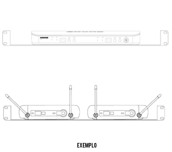 Bandeja Para Rack 19" Shure URT-2, Serve nos Receptores PG4, PG88, PGX4, PGXD4, BLX4, BLX88,e GLXD4  - Imagem 9