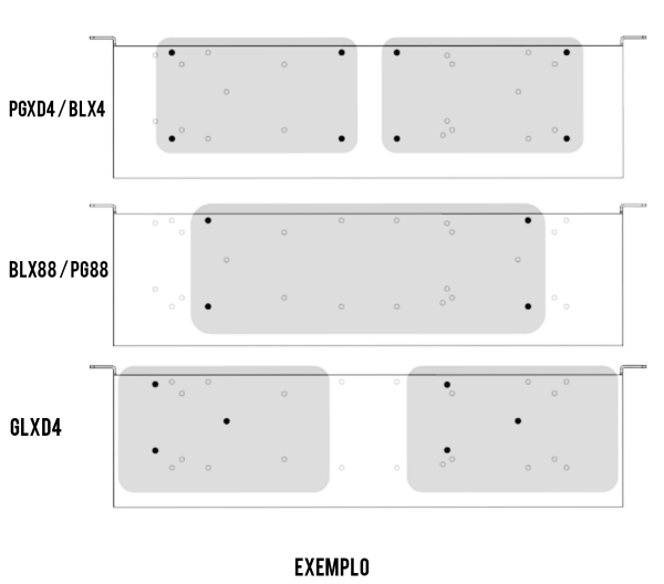 Bandeja Para Rack 19" Shure URT-2, Serve nos Receptores PG4, PG88, PGX4, PGXD4, BLX4, BLX88,e GLXD4  - Imagem 10