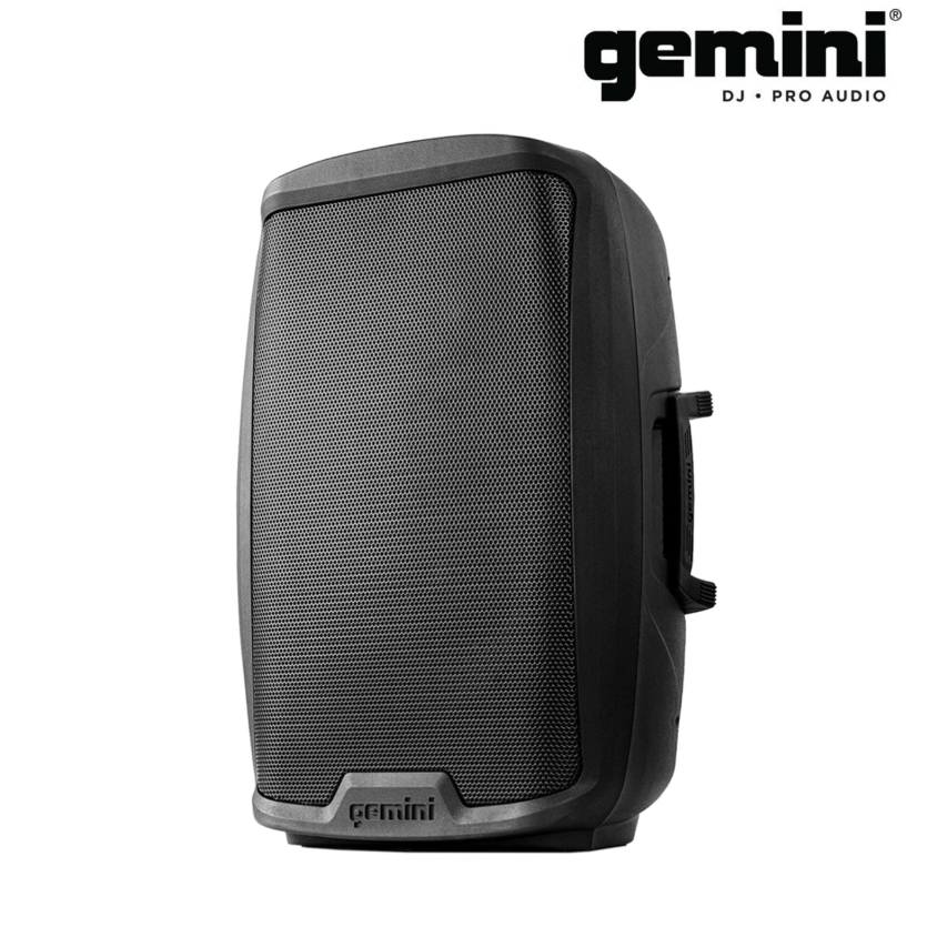 Caixa de Som Ativa Gemini AS-2112P 12” 1500W Pico - Portátil, Bi-Amplificada - Bivolt