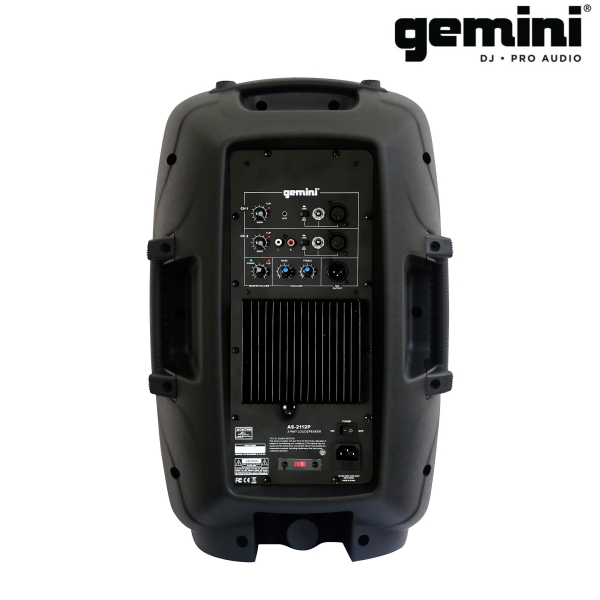 Caixa de Som Ativa Gemini AS-2112P 12” 1500W Pico - Portátil, Bi-Amplificada - Bivolt - Imagem 9